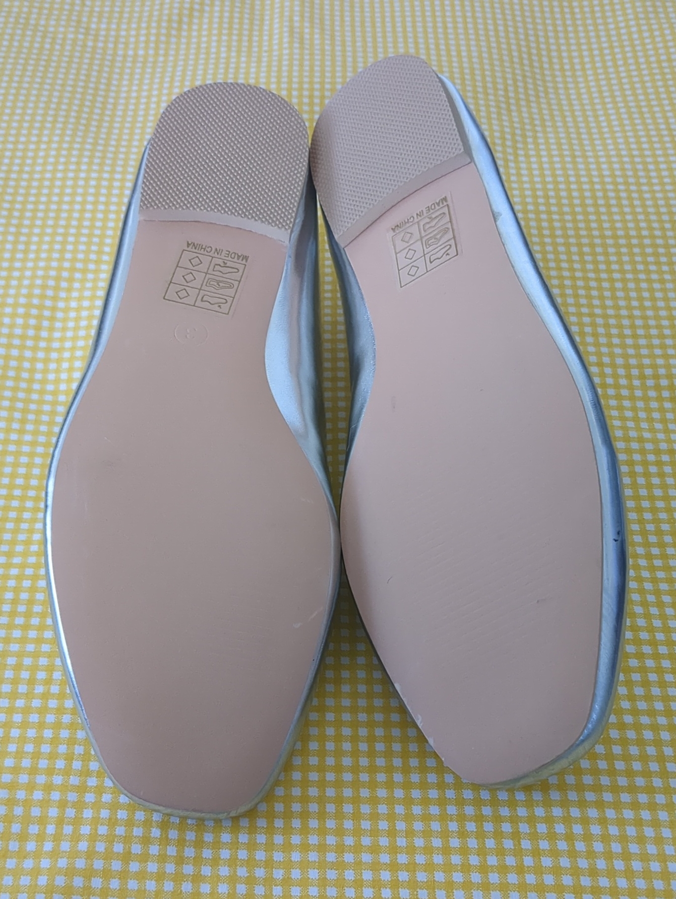 Schuh Silver Mary Jane Ballet Flats — image 2 of 6